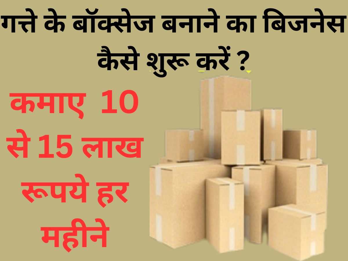 Corrugated Cardboard Box Making Business in Hindi